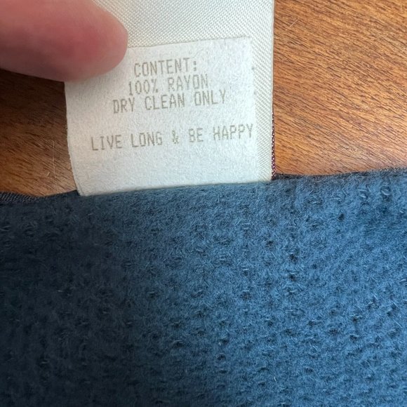 Neil & David Top Women Small Blue Art-to-Wear Thermal Lace Mesh Button Up Topper - Picture 12 of 13